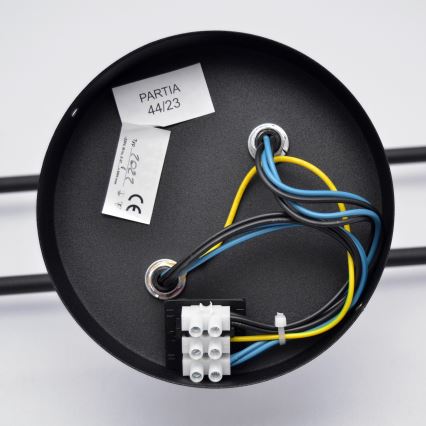 Kiinteä LED-kattokruunu CAMBRIDGE 4xE27/8W/230V musta
