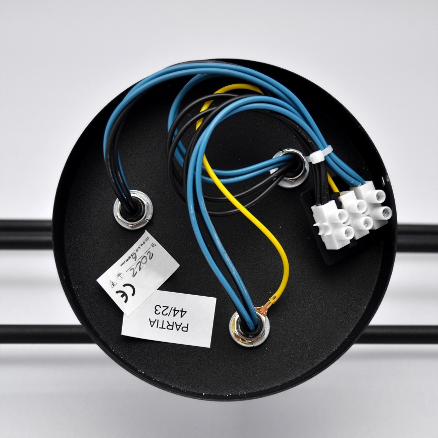 Kiinteä LED-kattokruunu CAMBRIDGE 6xE27/8W/230V musta