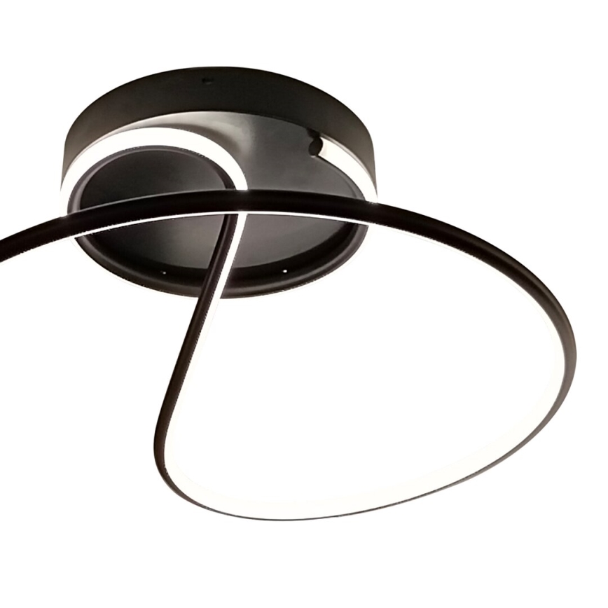 Kiinteä LED-kattokruunu DELTA LED/30W/230V musta