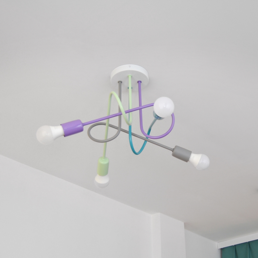 Kiinteä LED-kattokruunu OXFORD 4xE27/10W/230V