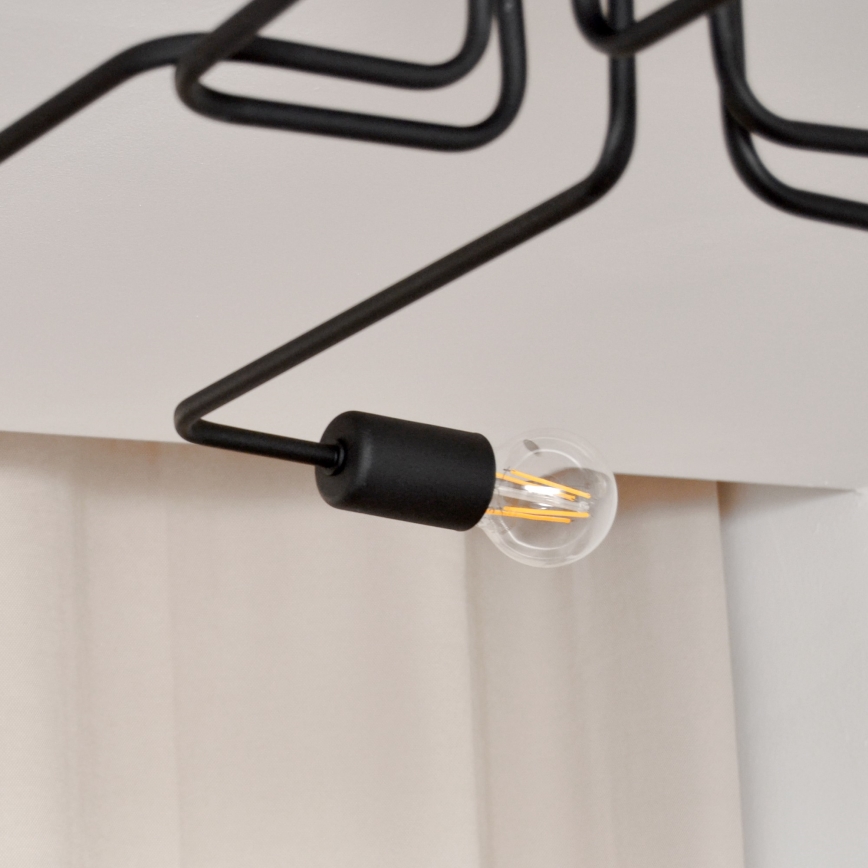 Kiinteä LED-kattokruunu TUBE 6xE27/15W/230V