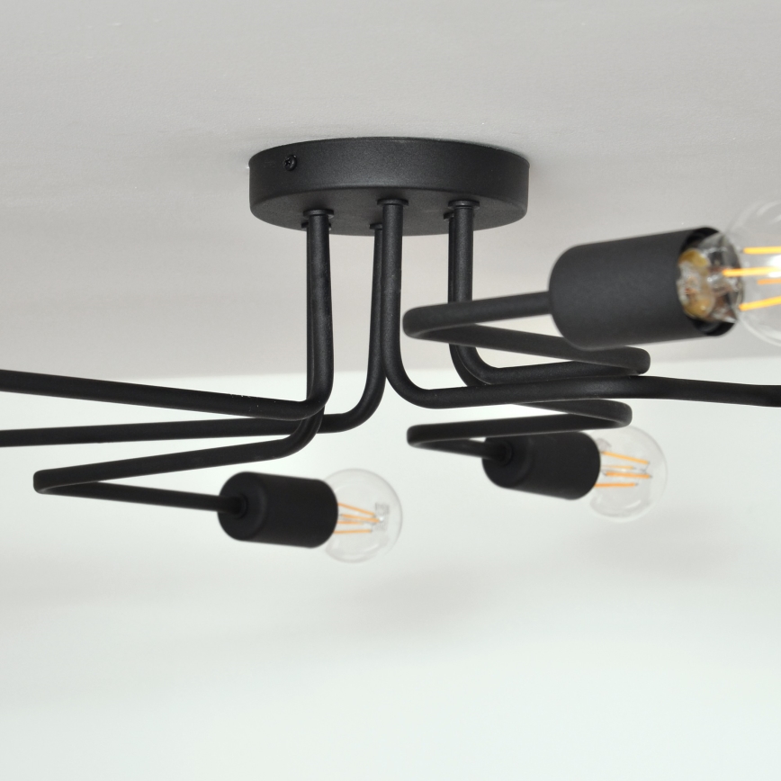 Kiinteä LED-kattokruunu TUBE 6xE27/15W/230V
