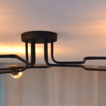 Kiinteä LED-kattokruunu TUBE 6xE27/15W/230V