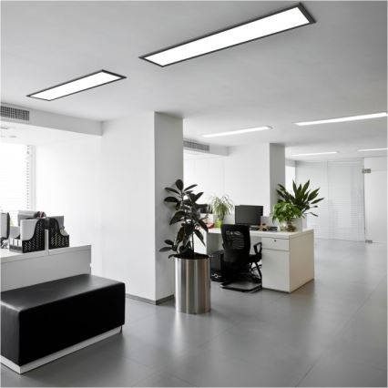 Kiinteä LED-paneeli BRISBANE LED/36W/230V 4000K 29,5x119 cm musta