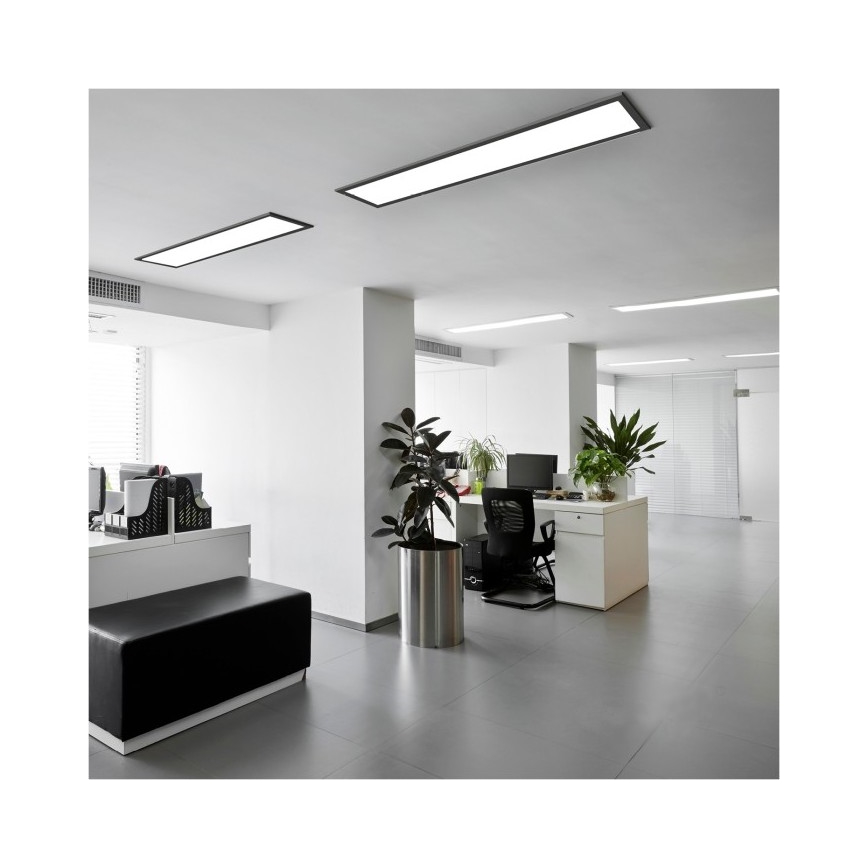Kiinteä LED-paneeli BRISBANE LED/36W/230V 4000K 29,5x119 cm musta