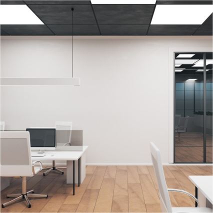 Kiinteä LED-paneeli BRISBANE LED/36W/230V 4000K 59,5x59,5 cm musta