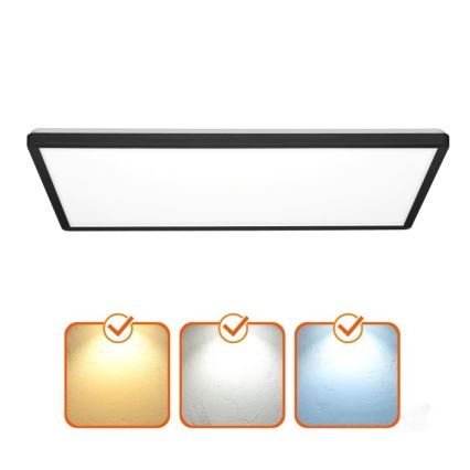 Kiinteä LED-paneeli NIVERA LED/32W/230V IP54 3000/4000/6000K 29,5x59,5 cm musta