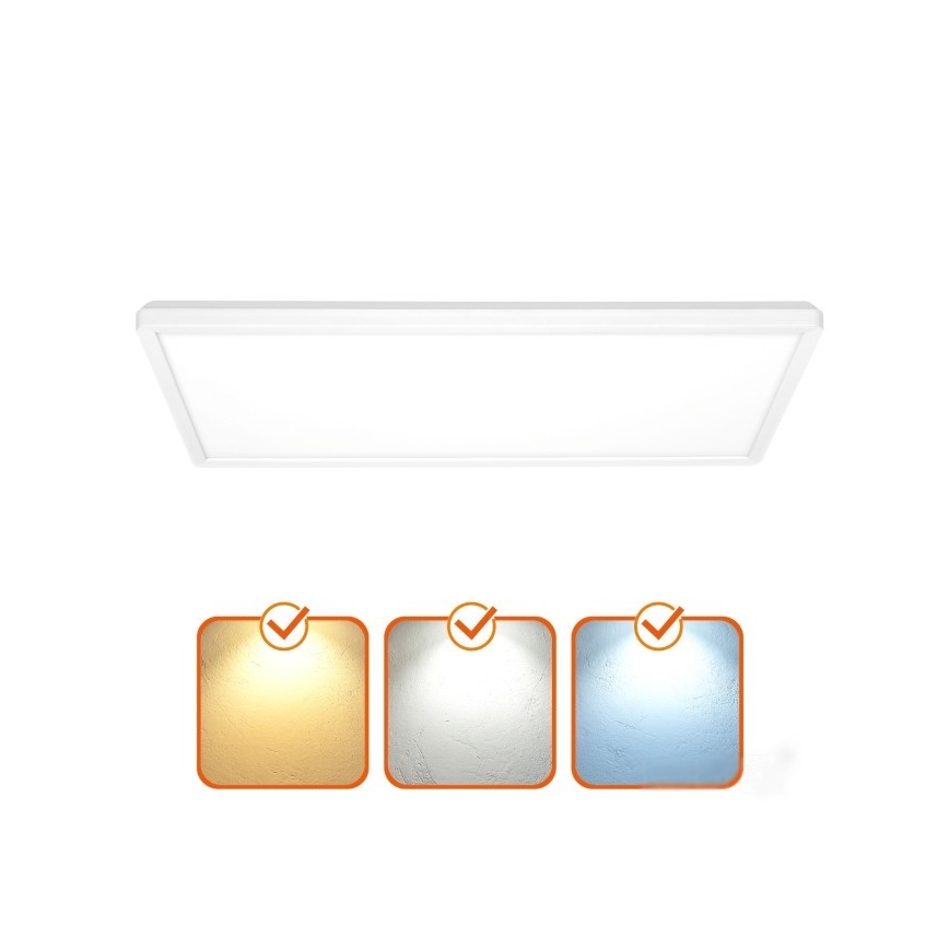 Kiinteä LED-paneeli NIVERA LED/32W/230V IP54 3000/4000/6000K 29,5x59,5 cm valkoinen