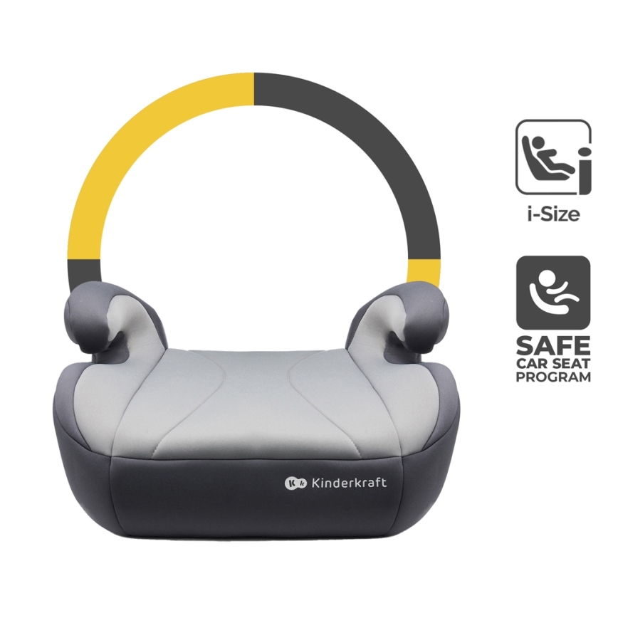 KINDERKRAFT - Auton korokeistuin I-BOOST i-Koko 135-150 cm harmaa