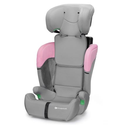 KINDERKRAFT - Autonistuin COMFORT UP i-Koko (76-150 cm) harmaa/vaaleanpunainen