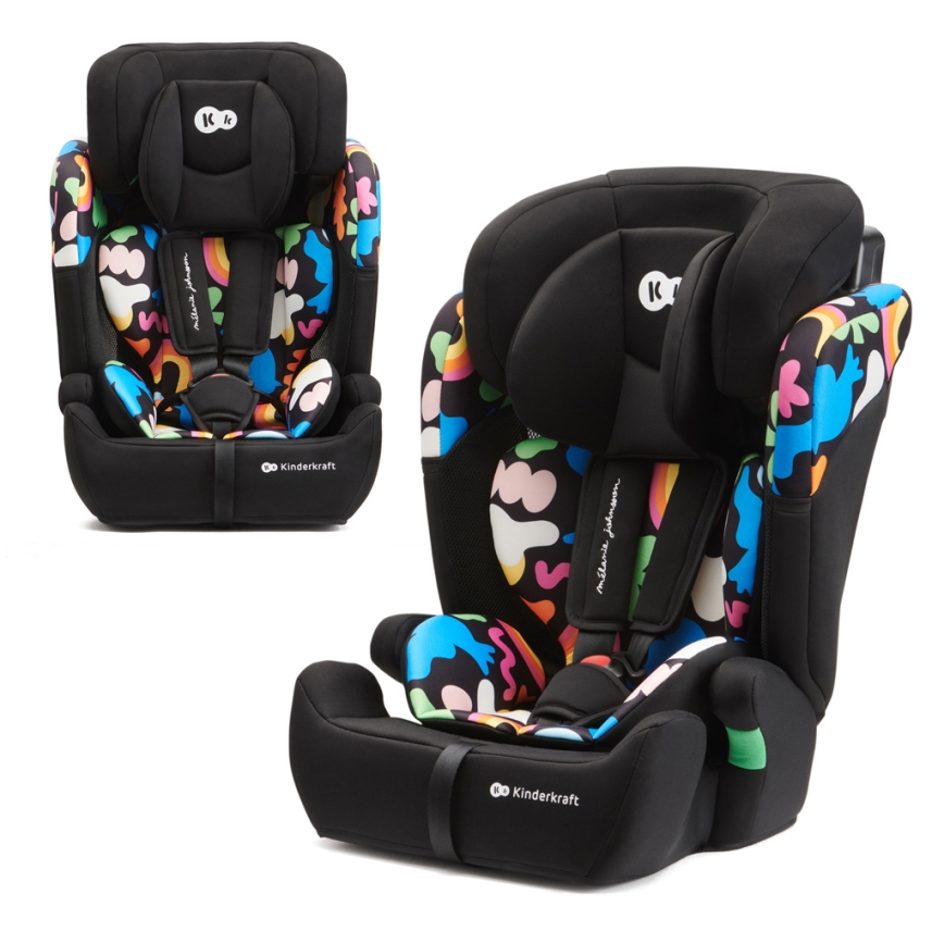 KINDERKRAFT - Autonistuin COMFORT UP i-Koko (76-150 cm) värikäs