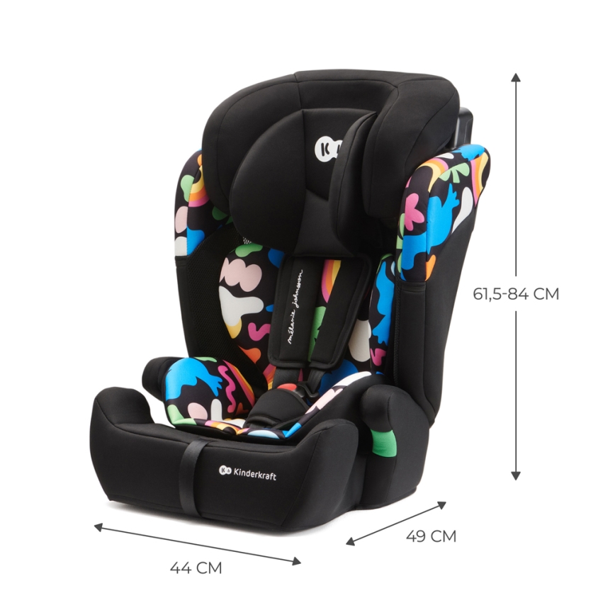 KINDERKRAFT - Autonistuin COMFORT UP i-Koko (76-150 cm) värikäs