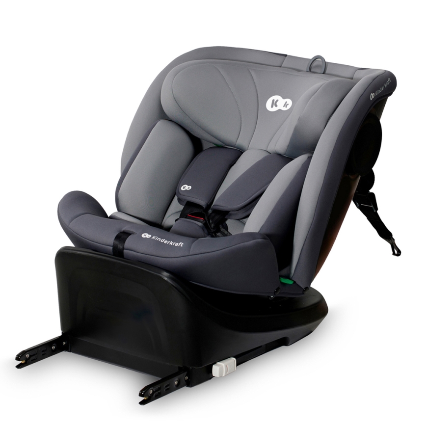 KINDERKRAFT - Autonistuin I-GROW i-Koko (40-150 cm) harmaa