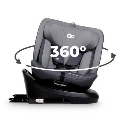 KINDERKRAFT - Autonistuin I-GROW i-Koko (40-150 cm) harmaa