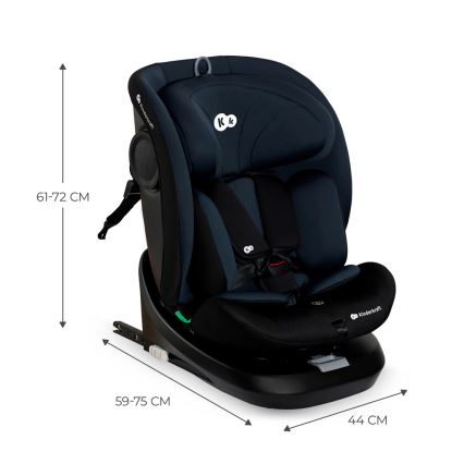 KINDERKRAFT - Autonistuin I-GROW i-Koko (40-150 cm) musta