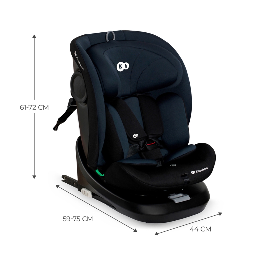 KINDERKRAFT - Autonistuin I-GROW i-Koko (40-150 cm) musta