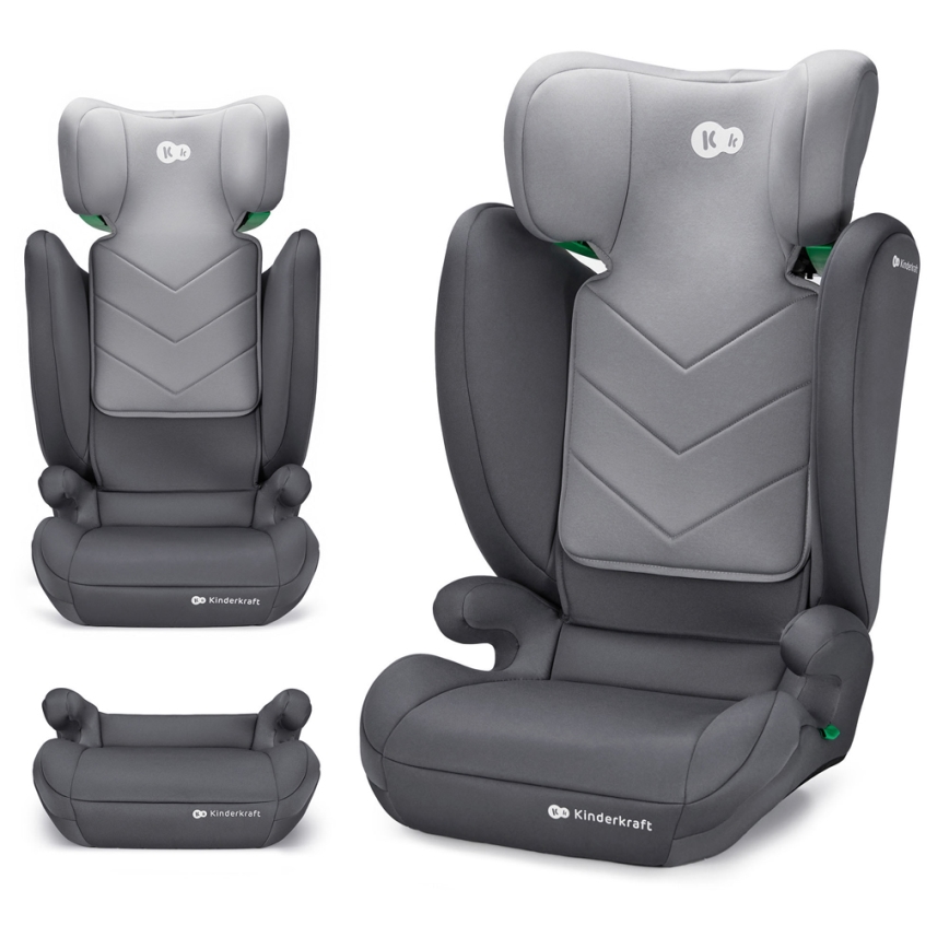 KINDERKRAFT - Autonistuin I-SPARK i-Koko (100-150 cm) harmaa