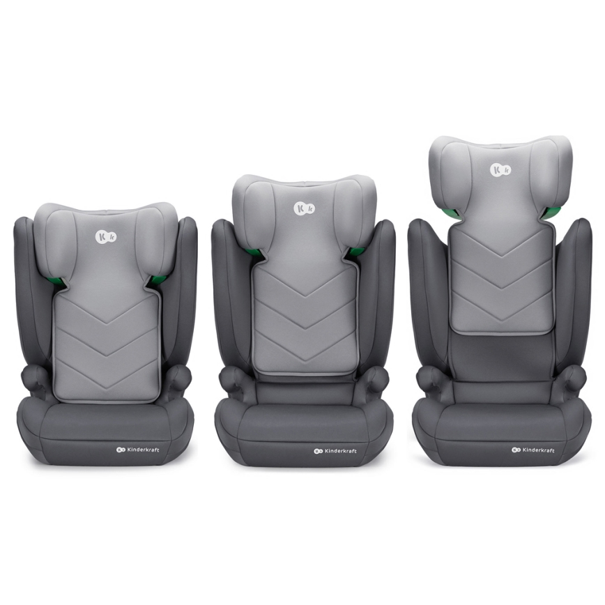 KINDERKRAFT - Autonistuin I-SPARK i-Koko (100-150 cm) harmaa