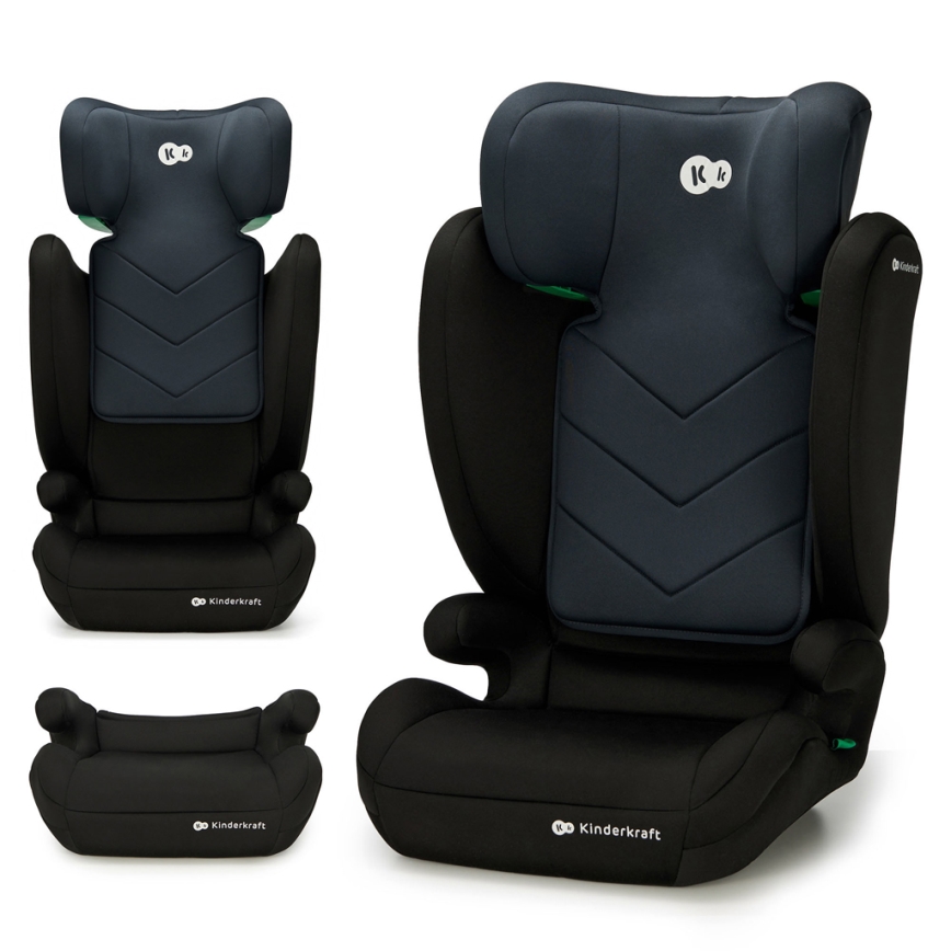 KINDERKRAFT - Autonistuin I-SPARK i-Koko (100-150 cm) musta