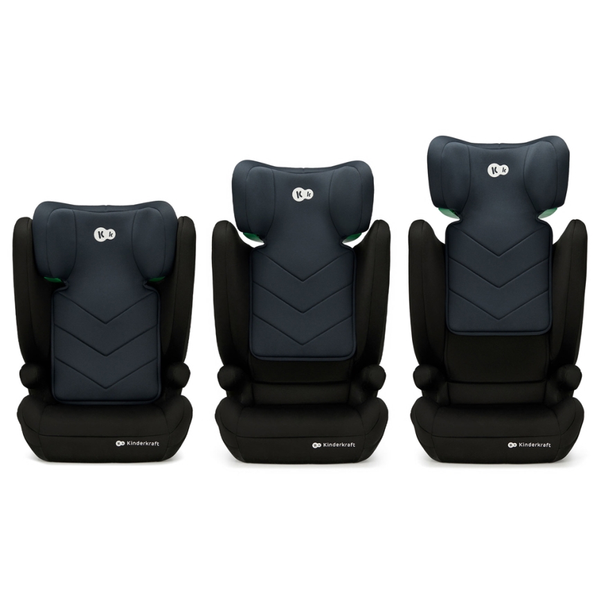 KINDERKRAFT - Autonistuin I-SPARK i-Koko (100-150 cm) musta
