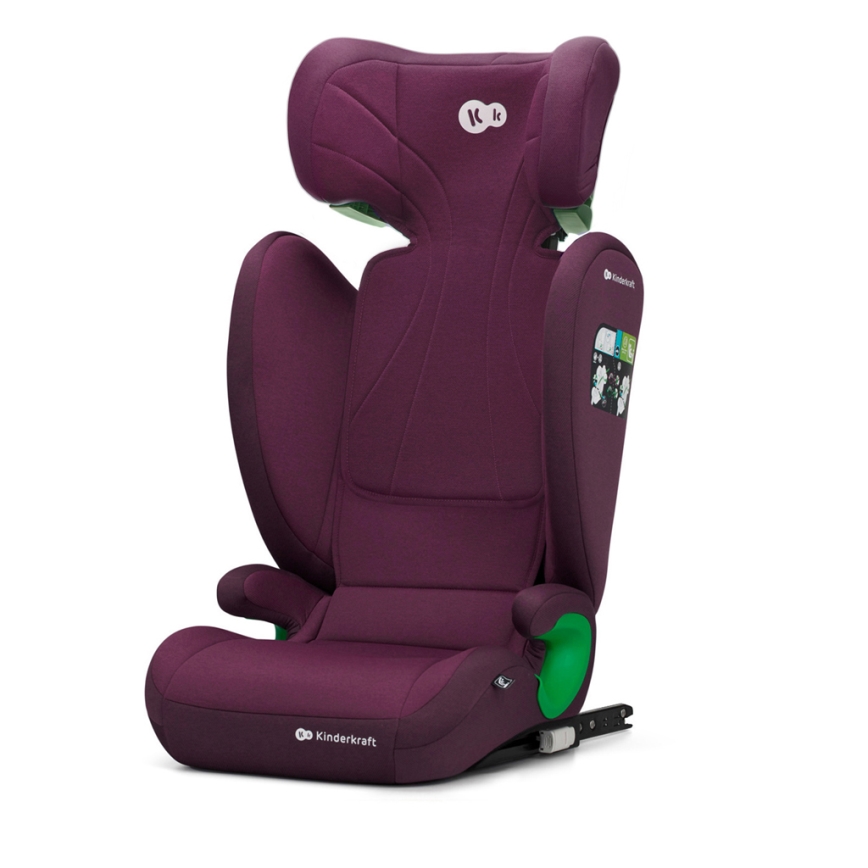 KINDERKRAFT - Autonistuin JUNIOR FIX 2 (100-150 cm) Cherry pearl