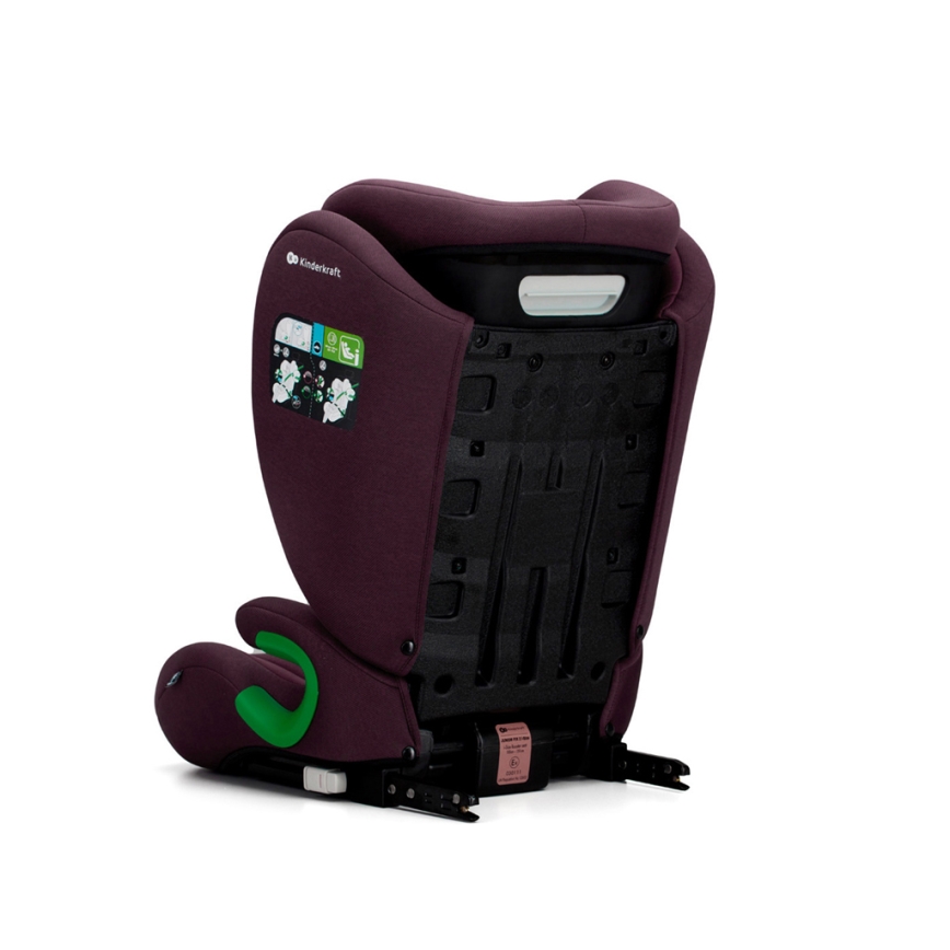 KINDERKRAFT - Autonistuin JUNIOR FIX 2 (100-150 cm) Cherry pearl