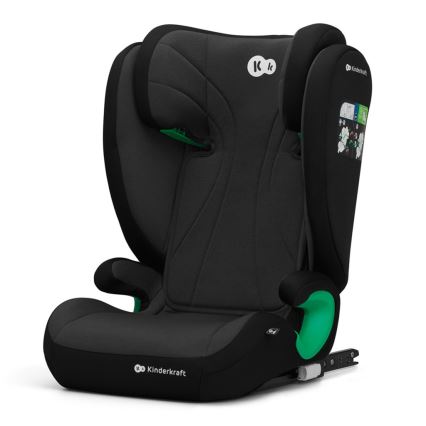 KINDERKRAFT - Autonistuin JUNIOR FIX 2 (100-150 cm) Graphite musta