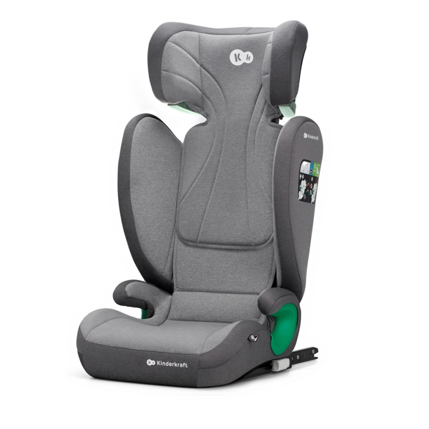 KINDERKRAFT - Autonistuin JUNIOR FIX 2 (100-150 cm) Raketti harmaa