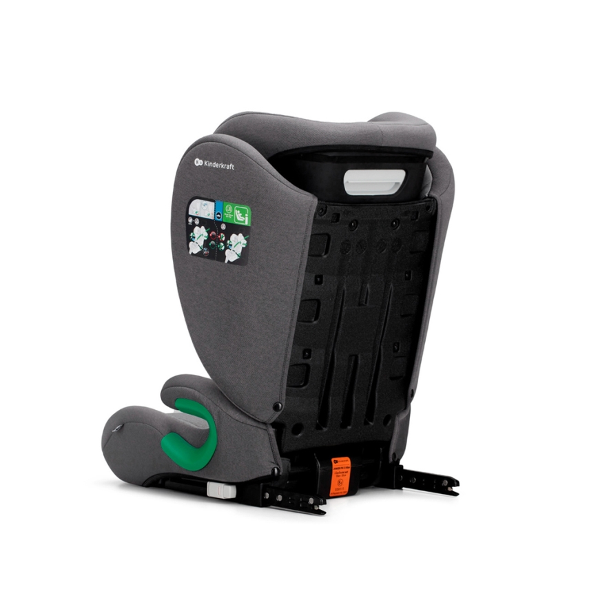 KINDERKRAFT - Autonistuin JUNIOR FIX 2 (100-150 cm) Raketti harmaa