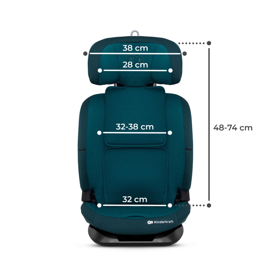 KINDERKRAFT - Autonistuin ONETO 3 i-Koko (76-150 cm) + Isofix Harbor sininen