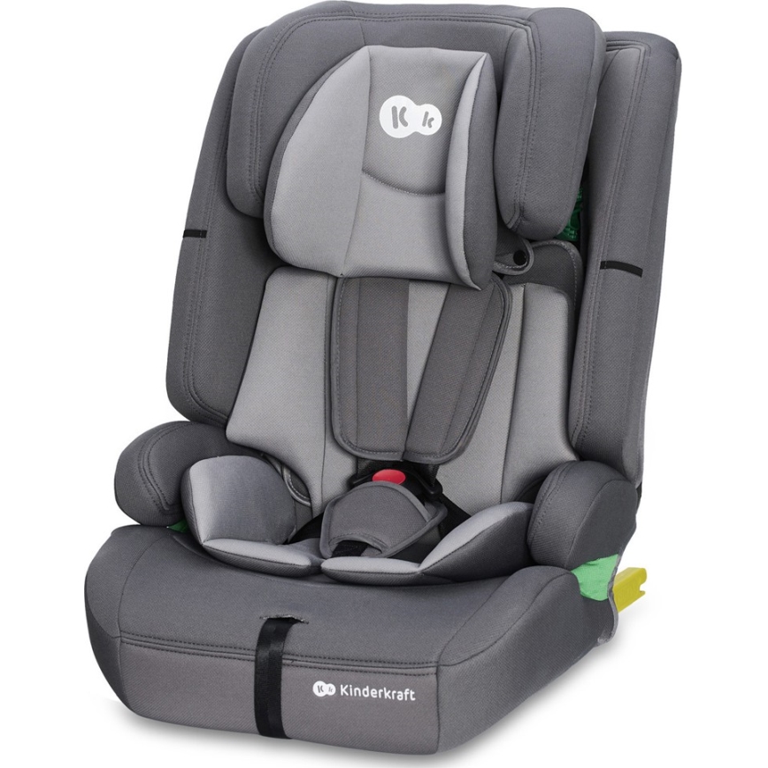 KINDERKRAFT - Autonistuin SAFETY FIX 2 i-Koko (76-150 cm) harmaa