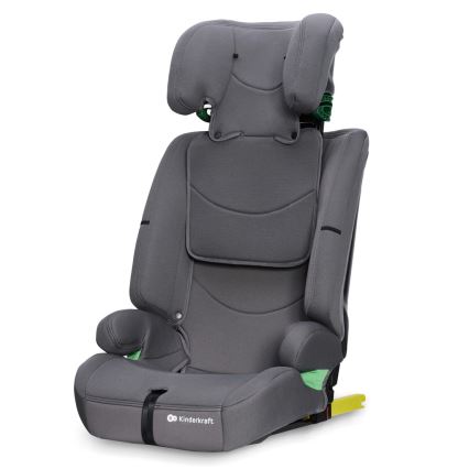 KINDERKRAFT - Autonistuin SAFETY FIX 2 i-Koko (76-150 cm) harmaa