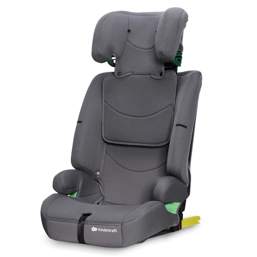 KINDERKRAFT - Autonistuin SAFETY FIX 2 i-Koko (76-150 cm) harmaa