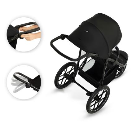 KINDERKRAFT - Urheilullinen lastenrattaat HELSI2 musta