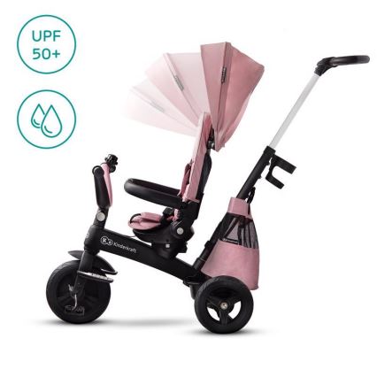 KINDERKRAFT - Lasten kolmipyörä 5v1 EASYTWIST pinkki/musta