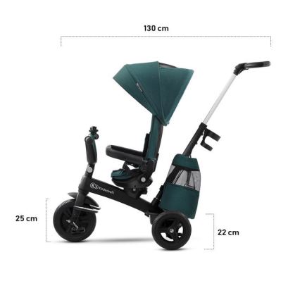 KINDERKRAFT - Lasten kolmipyörä 5v1 EASYTWIST pinkki/musta