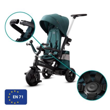 KINDERKRAFT - Lasten kolmipyörä 5v1 EASYTWIST vihreä/musta