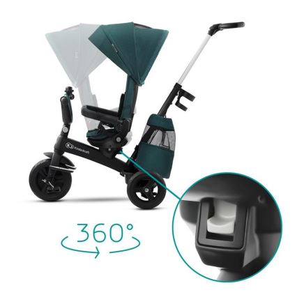 KINDERKRAFT - Lasten kolmipyörä 5v1 EASYTWIST vihreä/musta