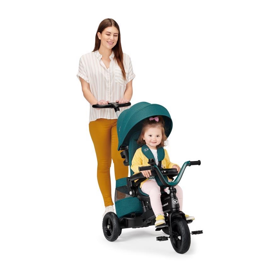 KINDERKRAFT - Lasten kolmipyörä 5v1 EASYTWIST vihreä/musta