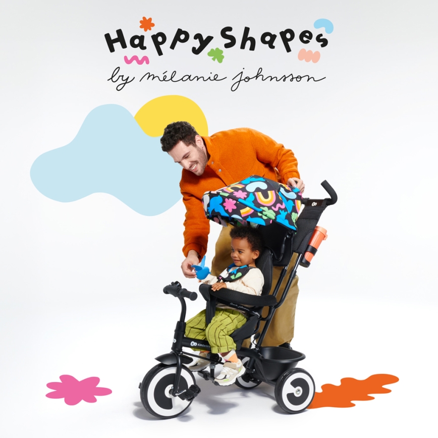 KINDERKRAFT - Lasten kolmipyörä ASTON Happy shapes