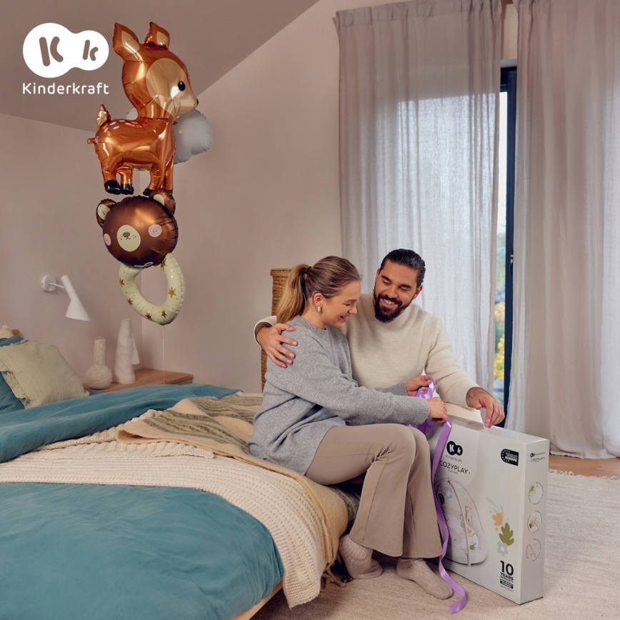KINDERKRAFT - Lasten leikkimatto COZYPLAY harmaa