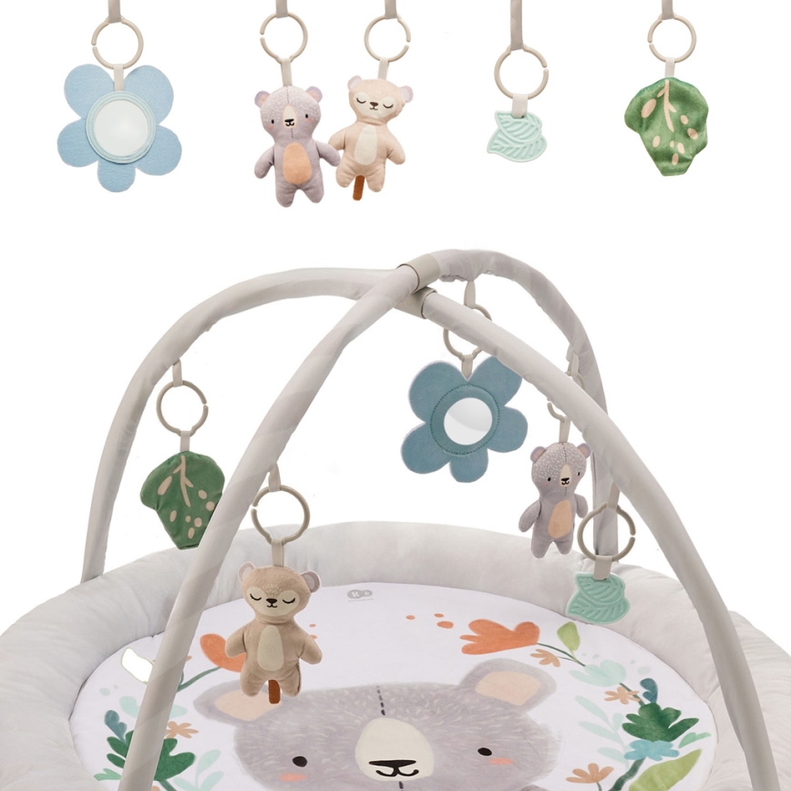 KINDERKRAFT - Lasten leikkimatto COZYPLAY harmaa