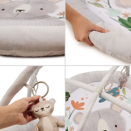 KINDERKRAFT - Lasten leikkimatto COZYPLAY harmaa
