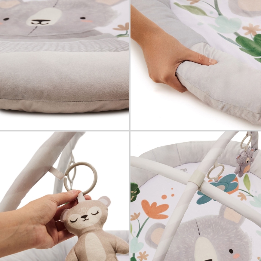 KINDERKRAFT - Lasten leikkimatto COZYPLAY harmaa