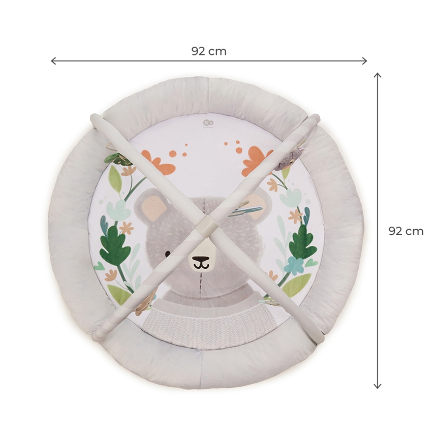 KINDERKRAFT - Lasten leikkimatto COZYPLAY harmaa