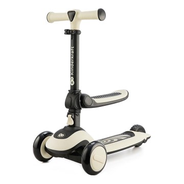 KINDERKRAFT - Lasten potkulauta 2-in-1 HALLEY Stone white