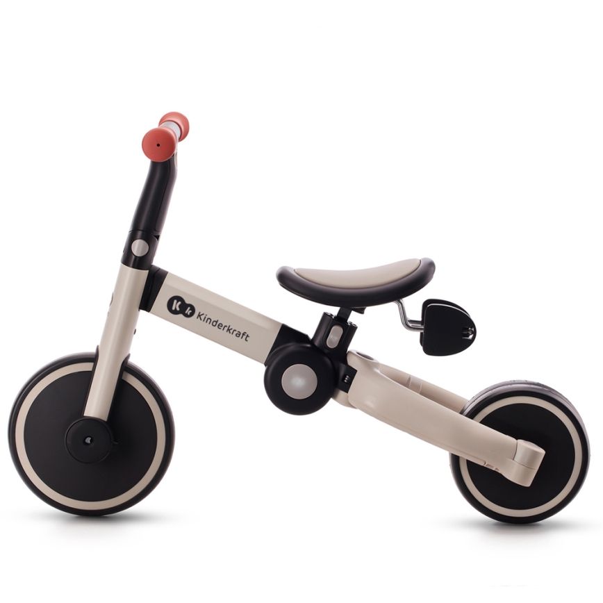 KINDERKRAFT - Lasten potkupyörä 3in1 4TRIKE harmaa