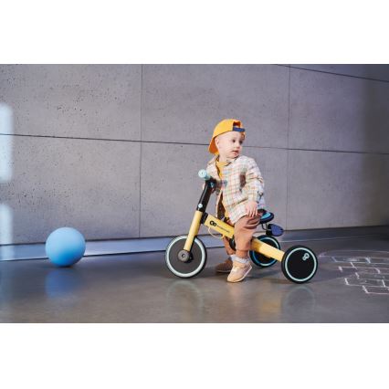 KINDERKRAFT - Lasten potkupyörä 3in1 4TRIKE keltainen/minttu