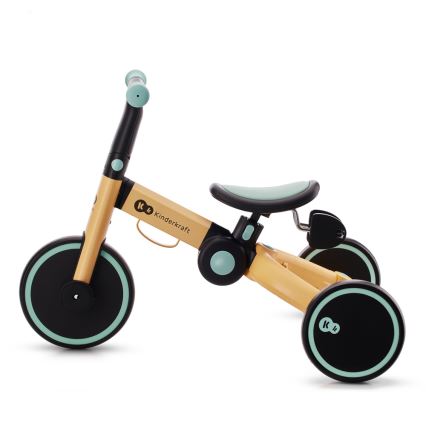 KINDERKRAFT - Lasten potkupyörä 3in1 4TRIKE keltainen/minttu