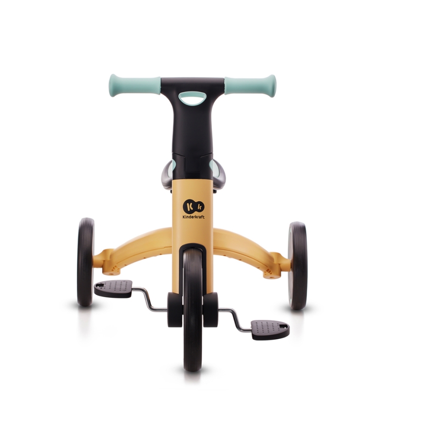 KINDERKRAFT - Lasten potkupyörä 3in1 4TRIKE keltainen/minttu